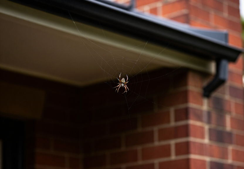 Spider control in a rural home